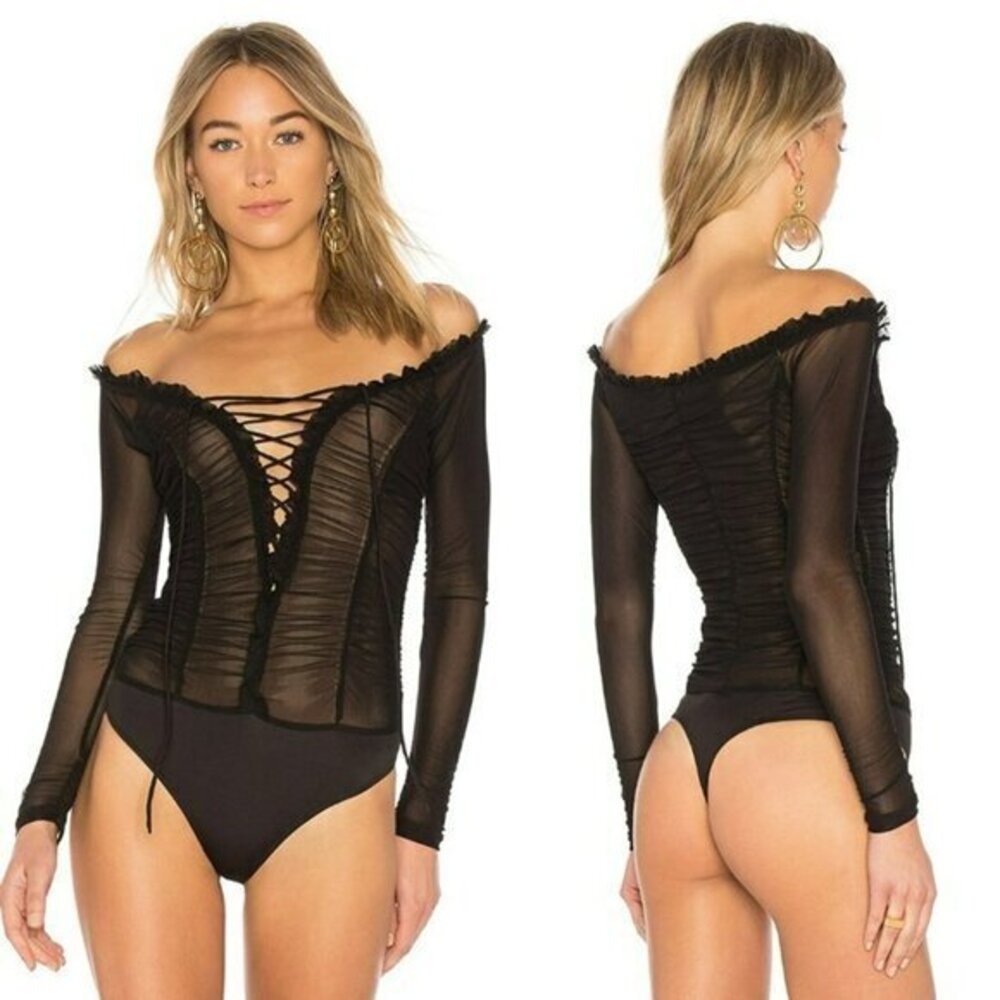MAJORELLE Cleo Bodysuit - Black